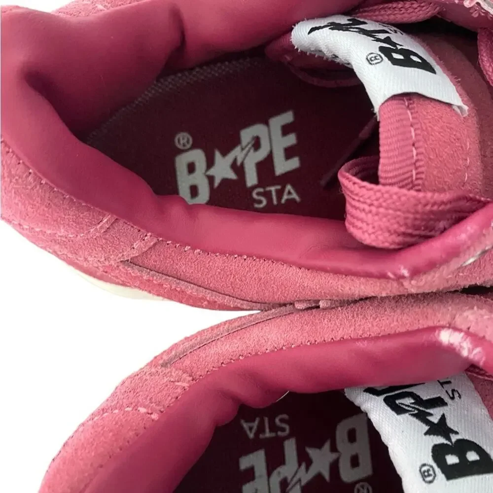 Bape Bapesta Low M1 Pink SKU 1H70191004 Pink Mens Sneakers size 8